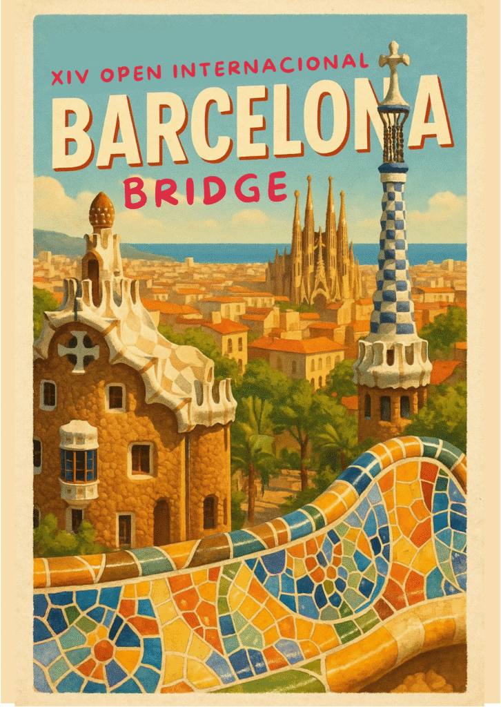 Cartell XIV Open Internacional Bridge Barcelona 2027